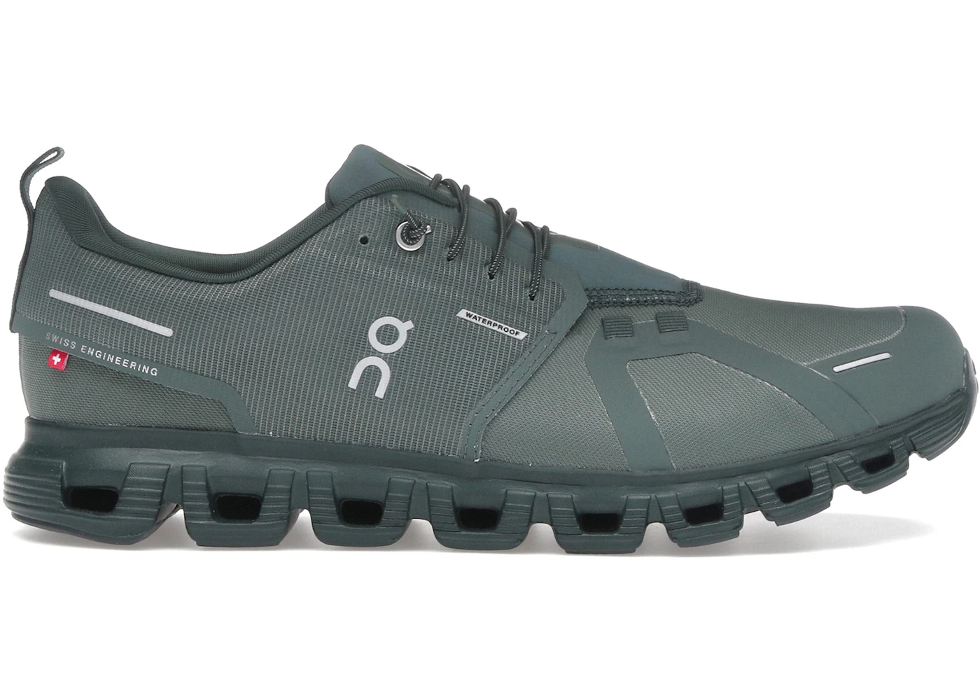 On Running Cloud 6 Waterproof Olive Evergreen