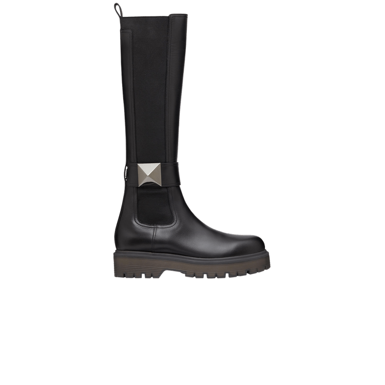 Valentino Wmns One Stud 45mm Boot 'Black'