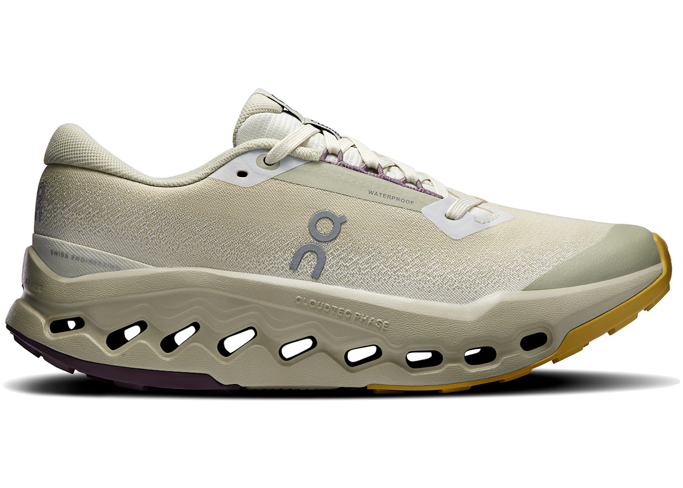 On Running Cloudsurfer Trail 2 Waterproof Ghost Chalk (Women's)