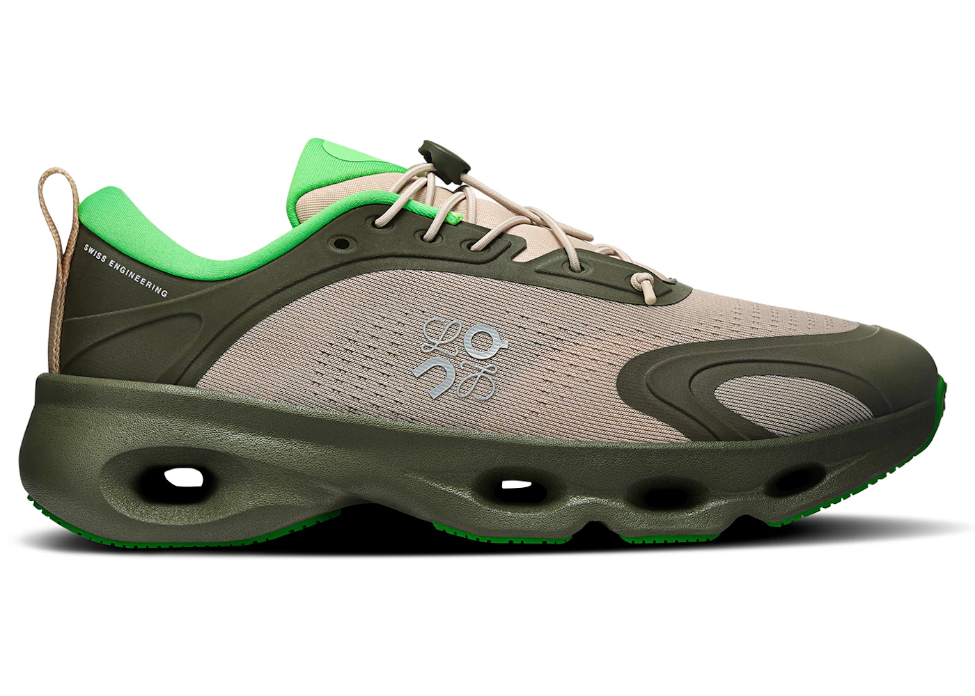 On Running Cloudsolo LOEWE Khaki Green Sand (Women's)