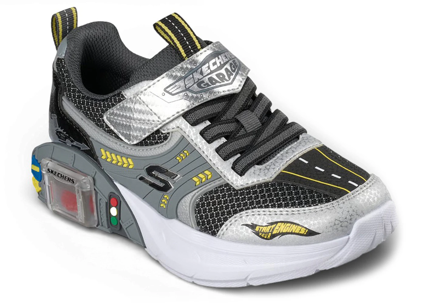 Skechers Garage Silver Black (PS)