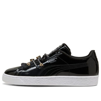 (WMNS) PUMA Suede Bloom Patent 'Black White'