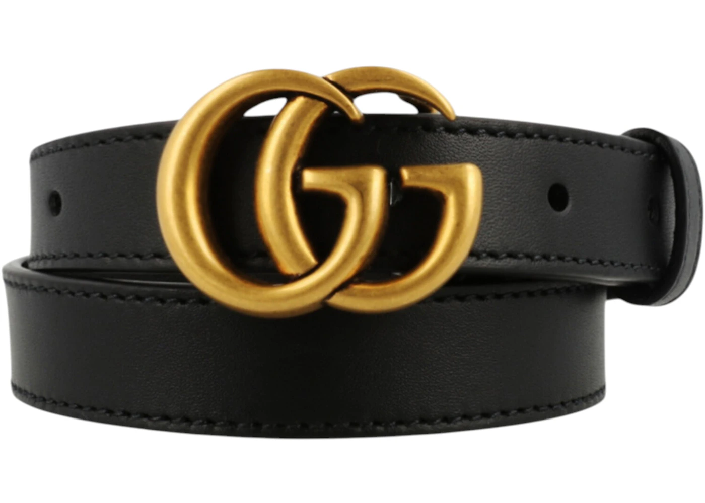 Gucci Women's GG Marmont Thin Belt Black