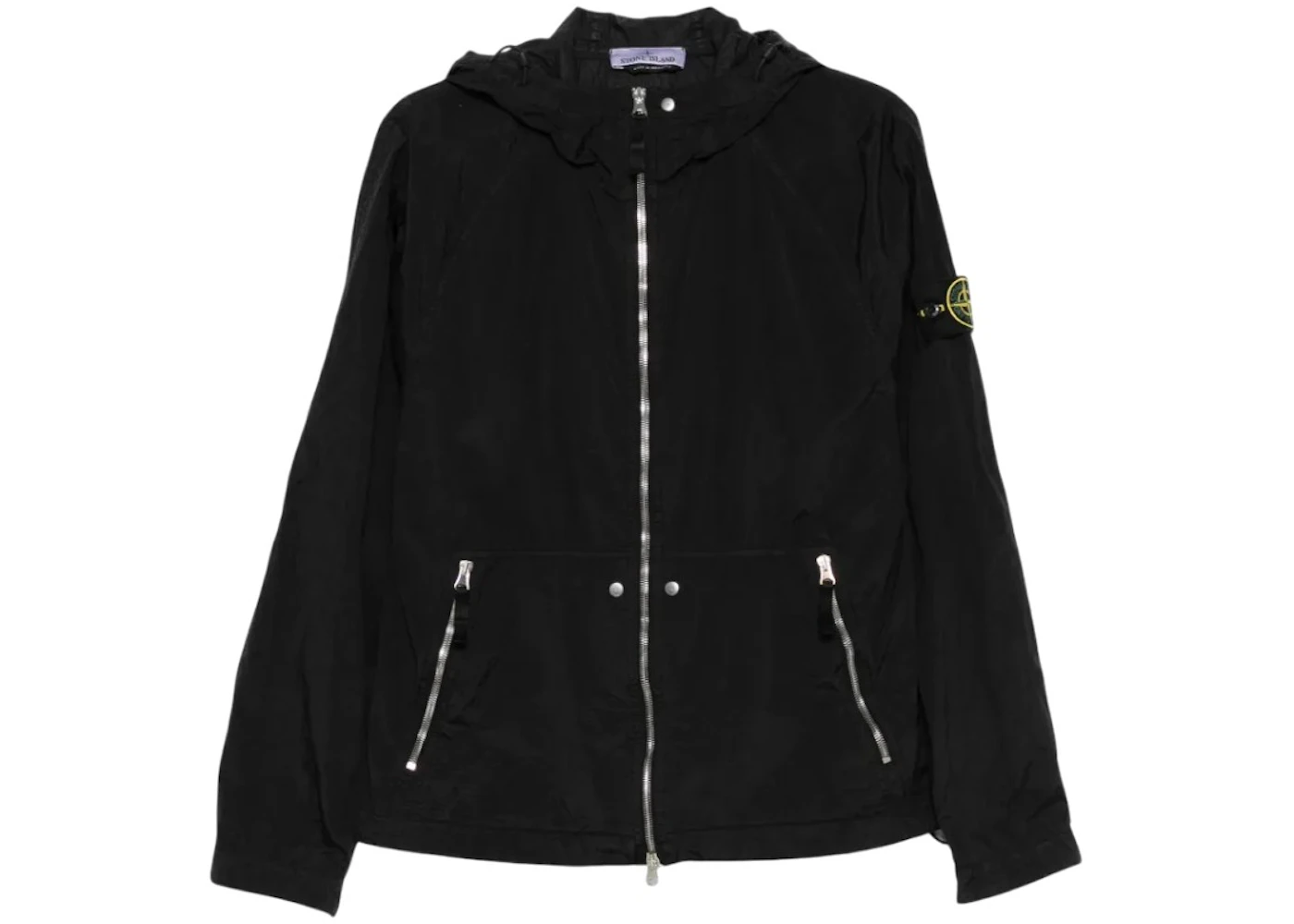 Stone Island Short Parka Jacket Black