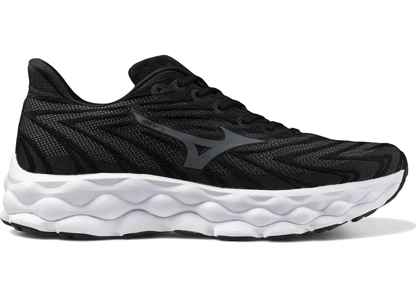 Mizuno Wave Sky 8 Black Metallic Grey