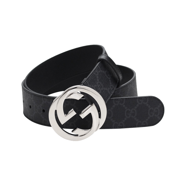 Gucci GG Supreme Interlocking G Belt 'Black'