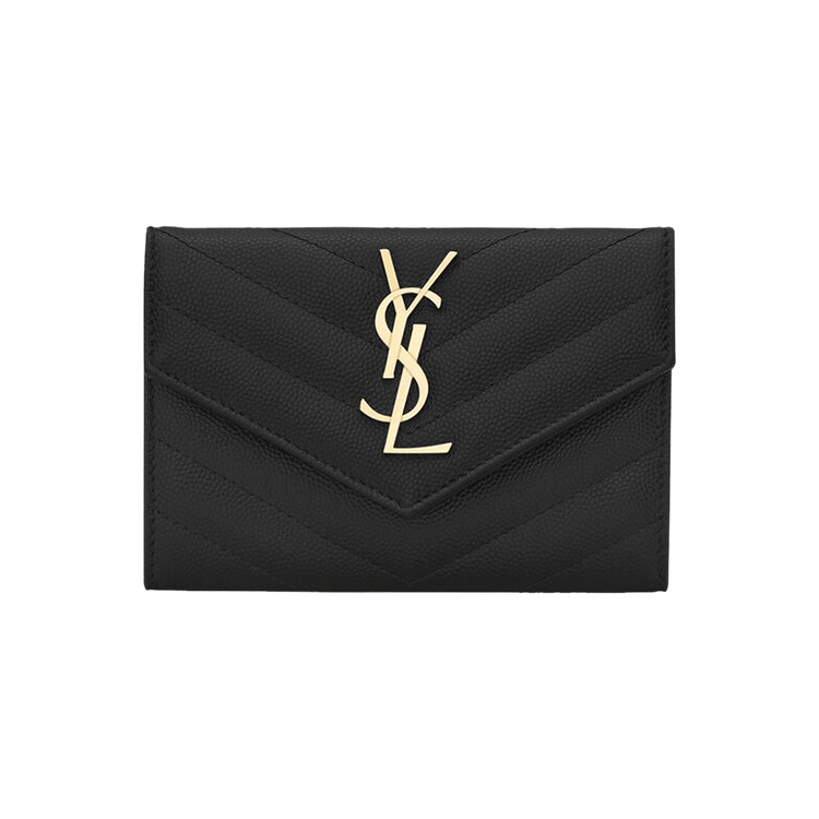 Saint Laurent Monogram Compact Wallet 'Nero'