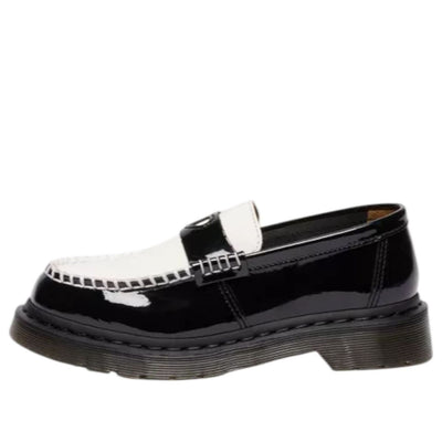 (WMNS) Dr. Martens Penton Heart Two-Tone Arcadia Loafers 'Black White'