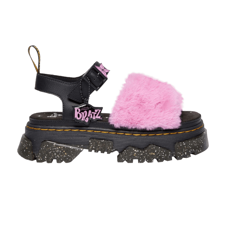 Bratz x Dr. Martens Wmns Mattison Strap Sandal 'Black Pink Fur'