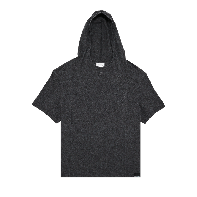 Courrèges Hooded T-Shirt 'Dark Heather Grey'