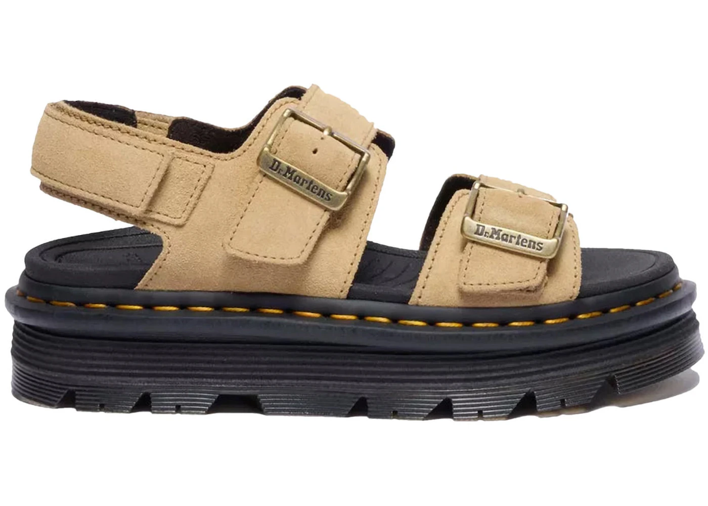 Dr. Martens Zebzag Sandal Savannah Tan Eh Suede