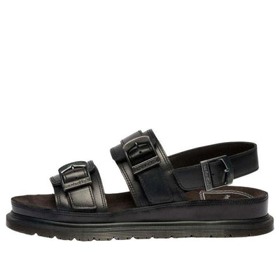Dr. Martens San Two Strap Orleans Leather Sandals 'Black'
