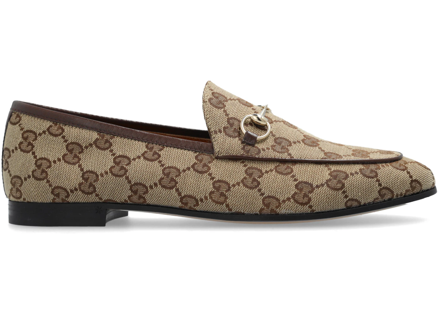 Gucci Jordaan Supreme Canvas Loafers GG Canvas Beige Ebony (Women's)