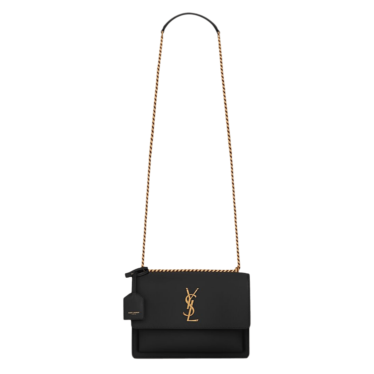Saint Laurent Sunset Medium Chain Bag 'Black'