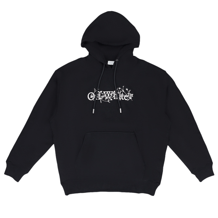 Off-White Bookish Flower Skate Hoodie 'Black/White'
