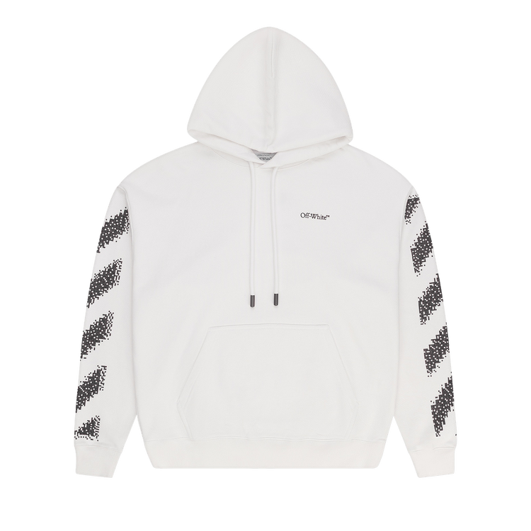 Off-White c/o Virgil Abloh White Pixel Diagonal Hoodie 'White'