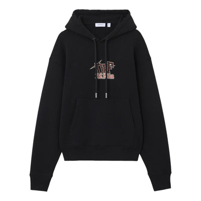 Off-White x c/o AC Milan Arrow Hoodie 'Black Red'