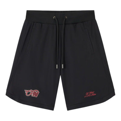 Off-White x c/o AC Milan Skate Sweatshorts 'Black Red'