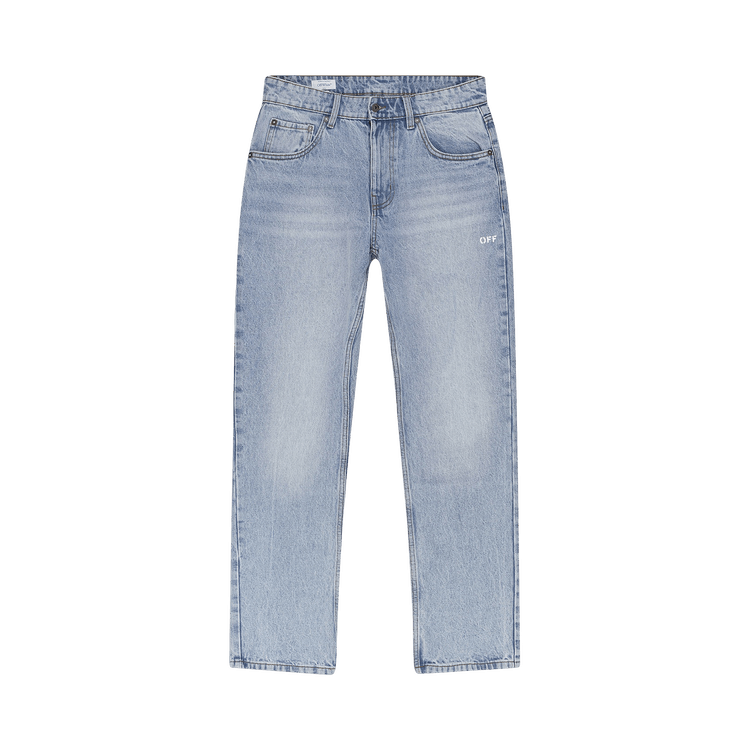 Off-White Relaxed Fit Spray Arrow Jeans 'Light Indigo'