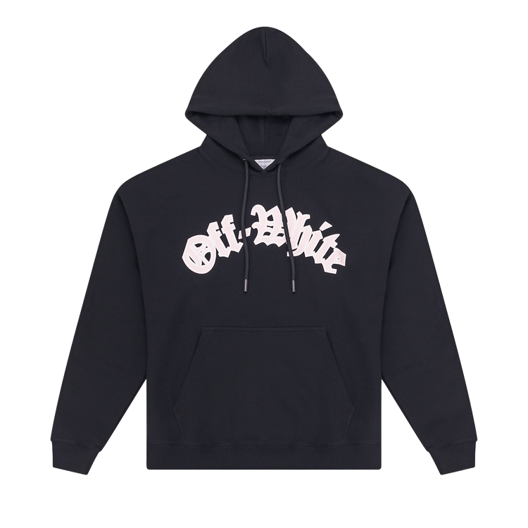 Off-White c/o Virgil Abloh Goth Logo Hoodie 'Black'