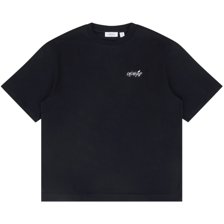Off-White Paint Splatter Arrow Diag Fit Tee 'Black'