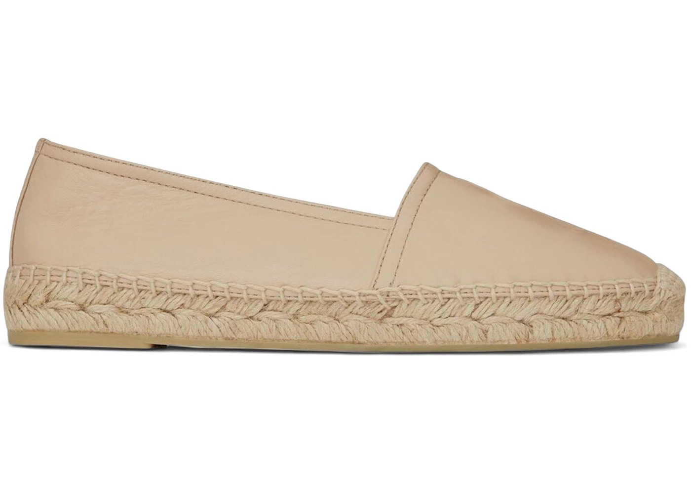 Saint Laurent Cassandra Espadrilles in Lambskin Powder (Women's)