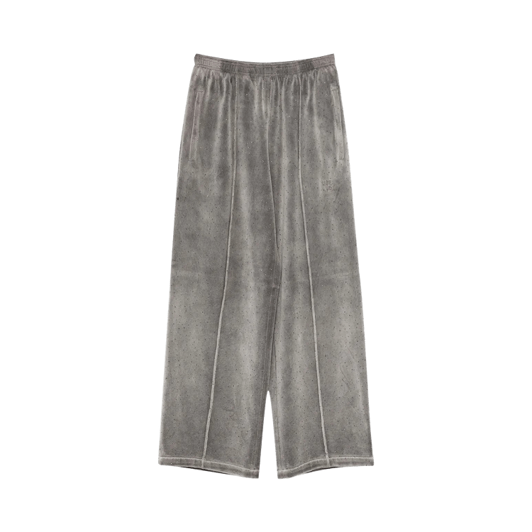 Alexander Wang Allover Hotfix Mid Rise Relaxed Pant 'Titanium'