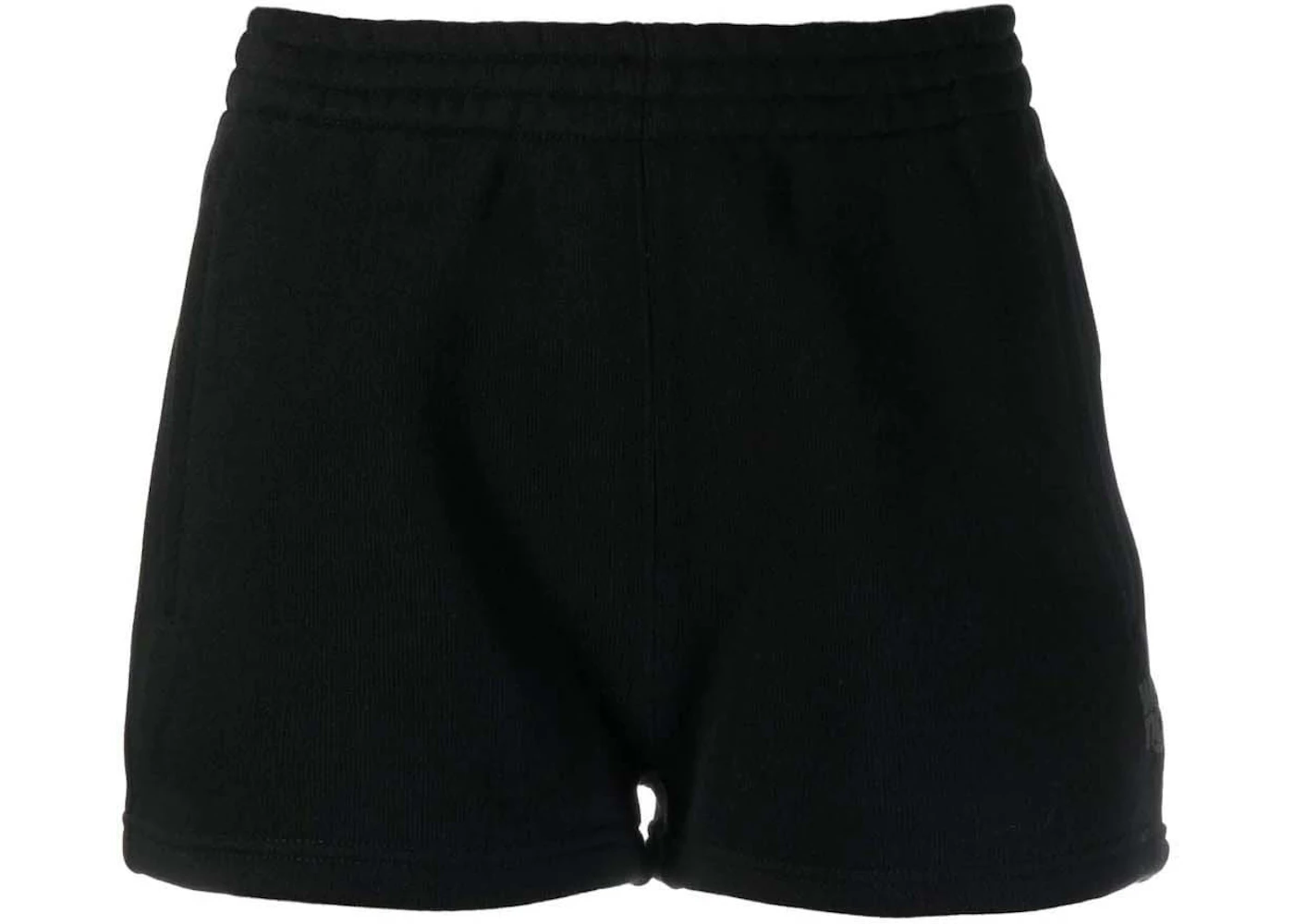 T by Alexander Wang Puff Paint Logo Sweatshorts Black