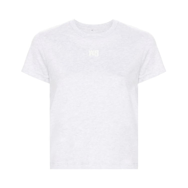 Alexander Wang Essential Jersey Puff Logo Shrunk Tee 'White'