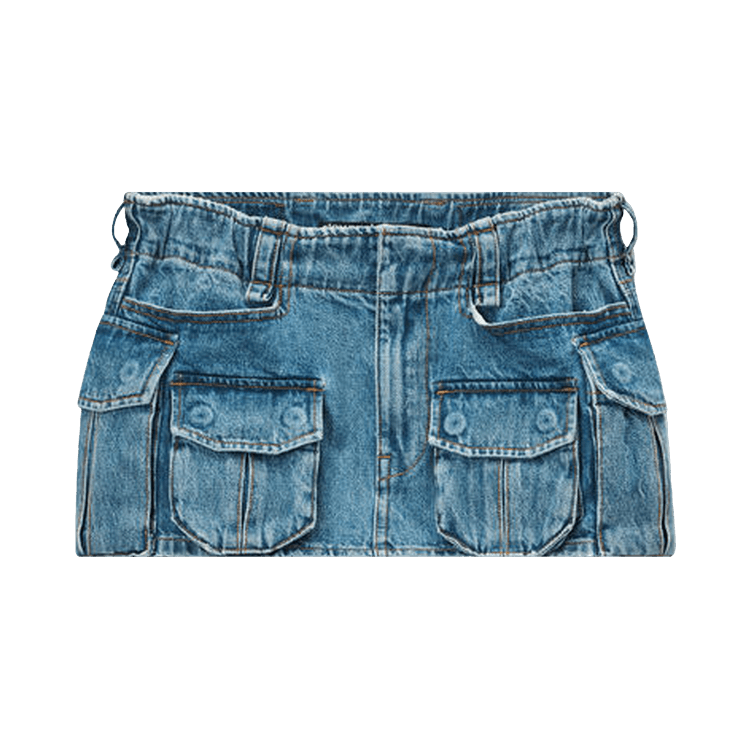 Alexander Wang Cargo Pocket Skirt 'Vintage Light Indigo'
