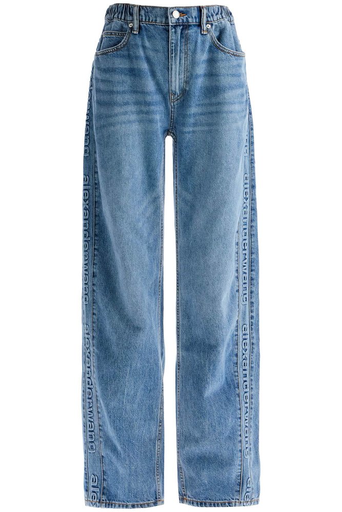Alexander Wang Logo-Embossed Balloon Jeans