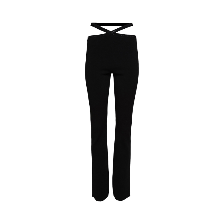 Alexander Wang Legging W/ Criss Cross Logo Trim 'Black'
