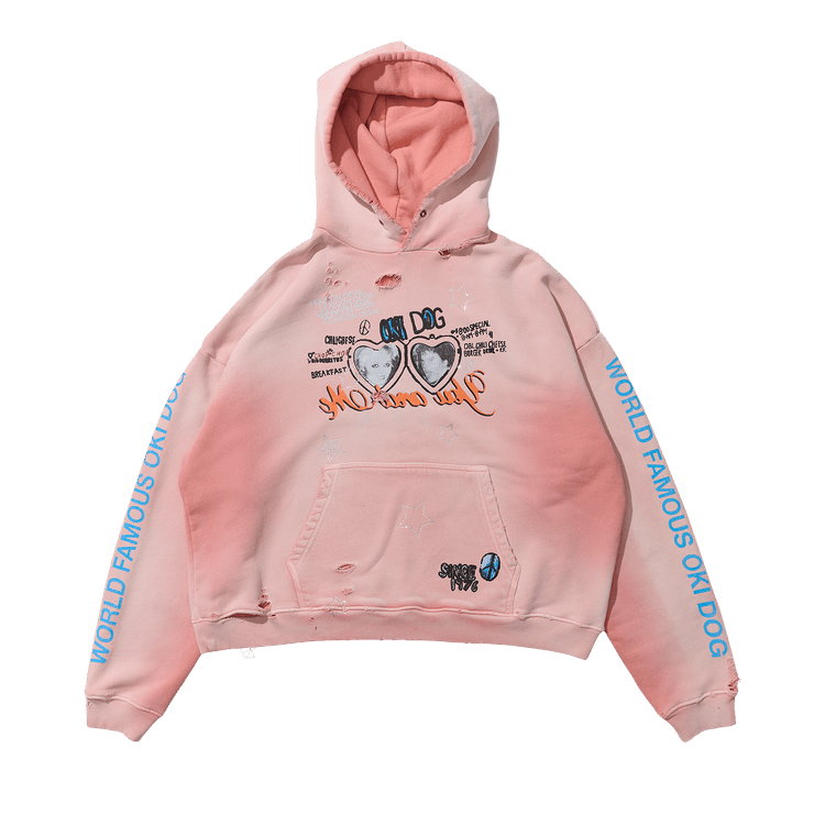 Paly Hollywood Oki Dog Hooded Sweatshirt 'Pink'
