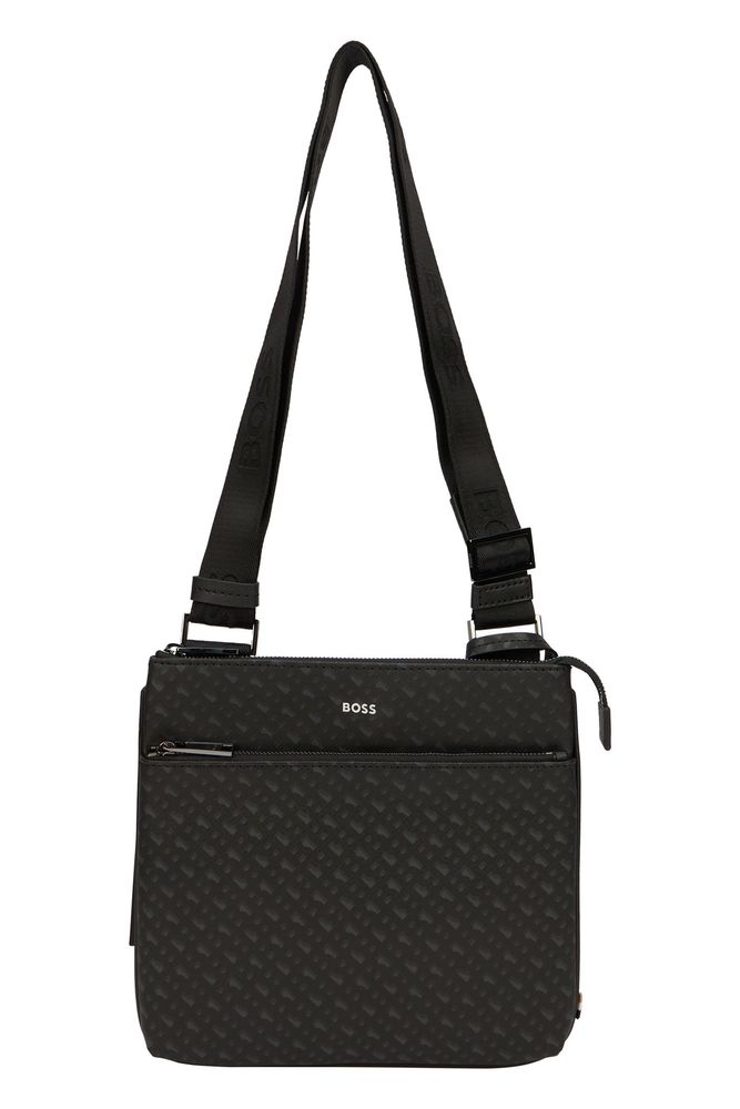 Boss Hugo Boss Monogram Zip Shoulder Bag