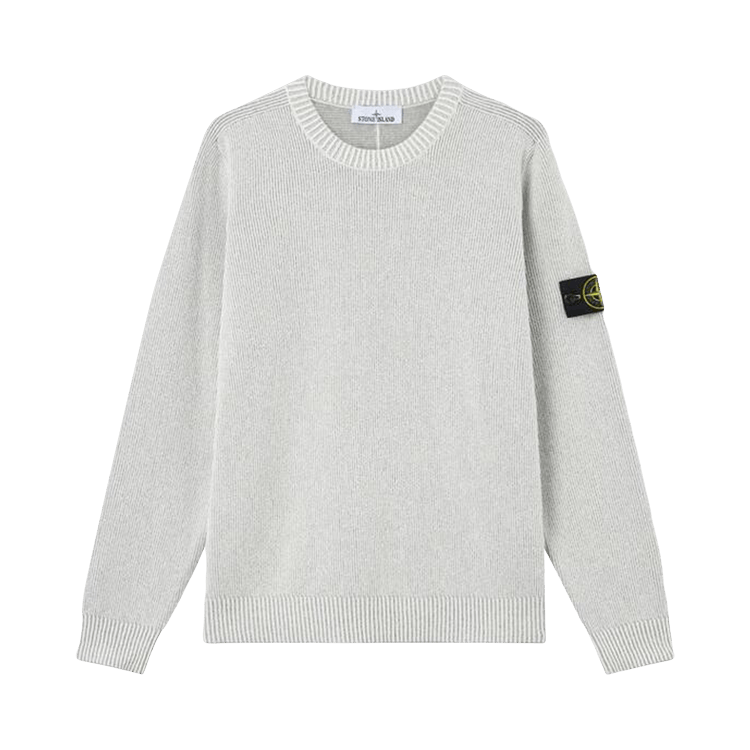 Stone Island Basic Crew Neck Sweatshirt 'Melange Pearl Grey'