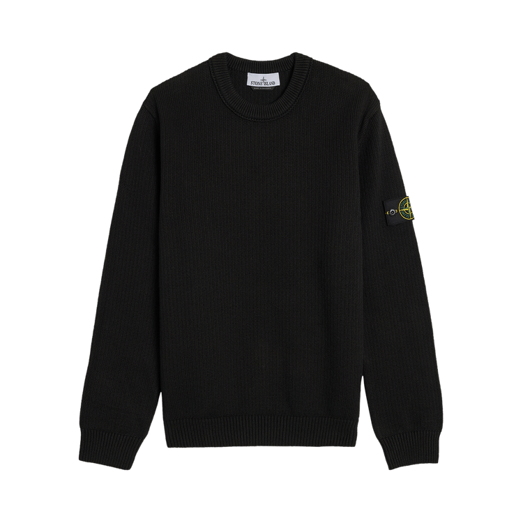 Stone Island Winter Cotton Knit Crewneck 'Black'