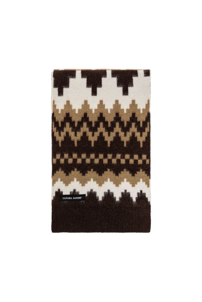 Canada Goose Fair Isle Knit Scarf