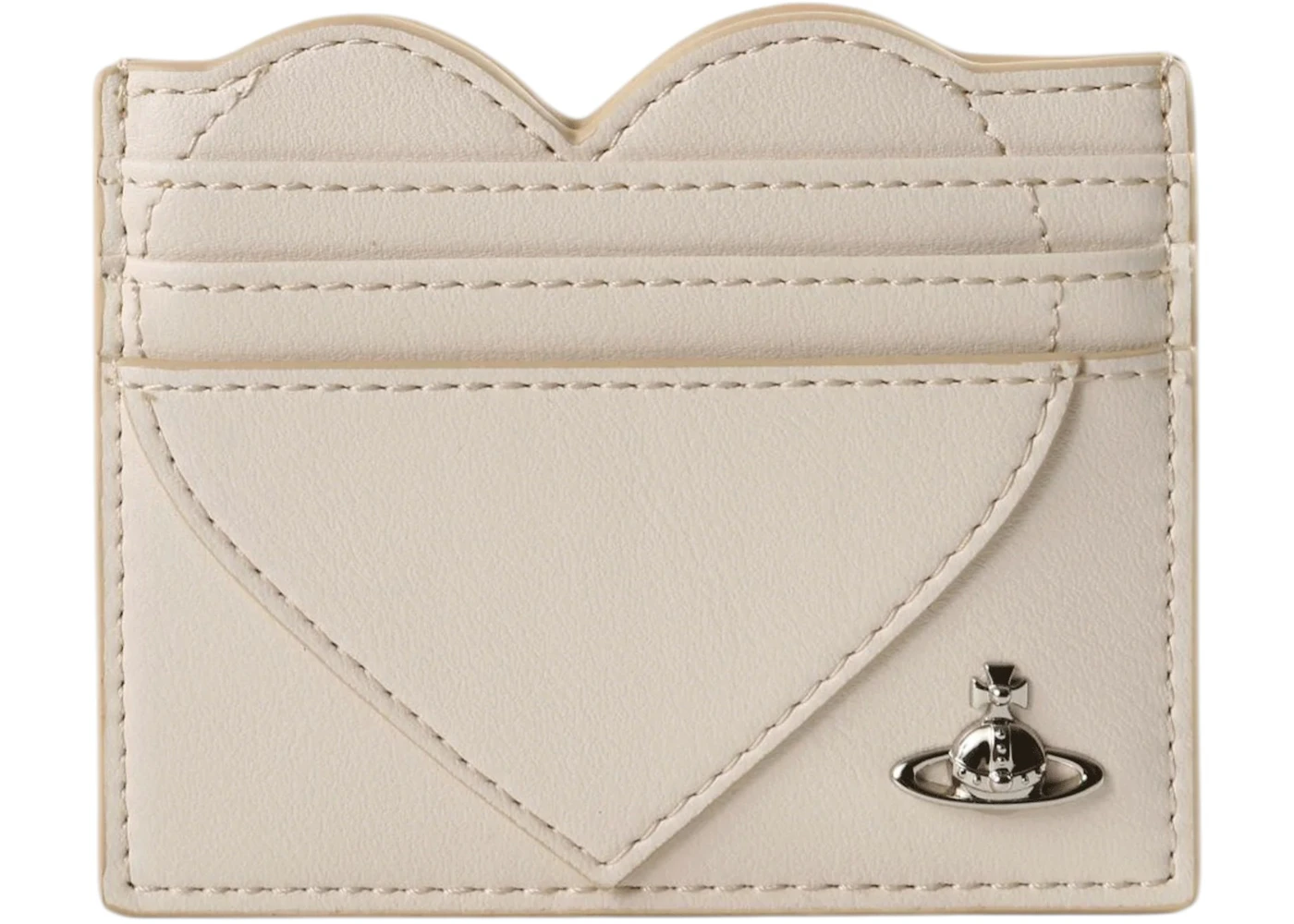 Vivienne Westwood Women's Heart Card Holder White