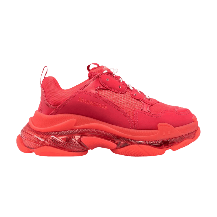 Balenciaga Triple S Sneaker 'Clear Sole - Red White Laces'
