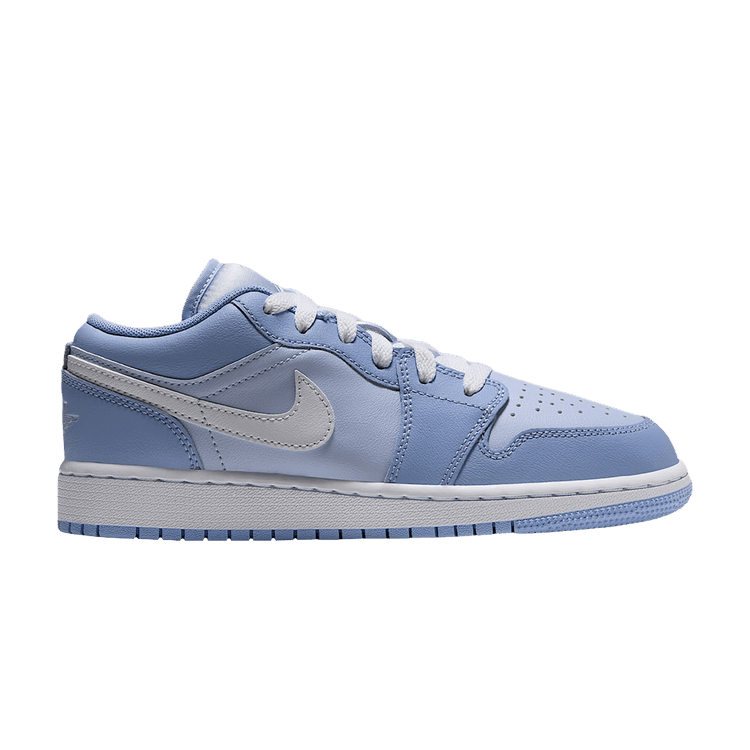 Air Jordan 1 Low GS 'Aluminum White Hydrogen Blue'