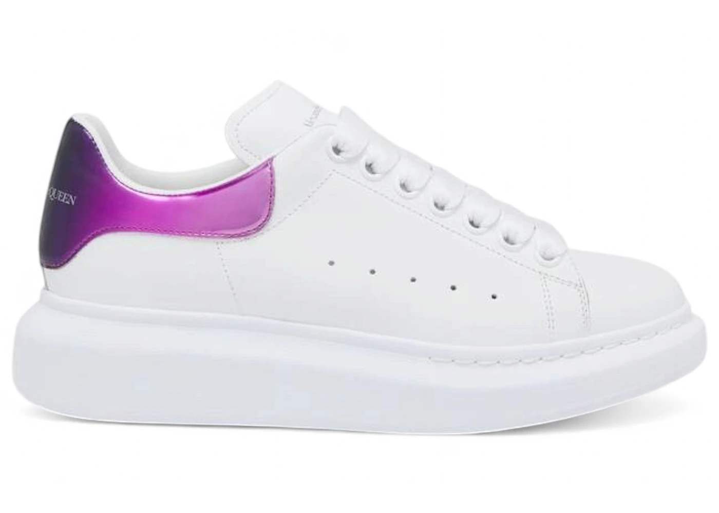 Alexander McQueen Oversized White Pink Purple Metallic Gradient (Women's)