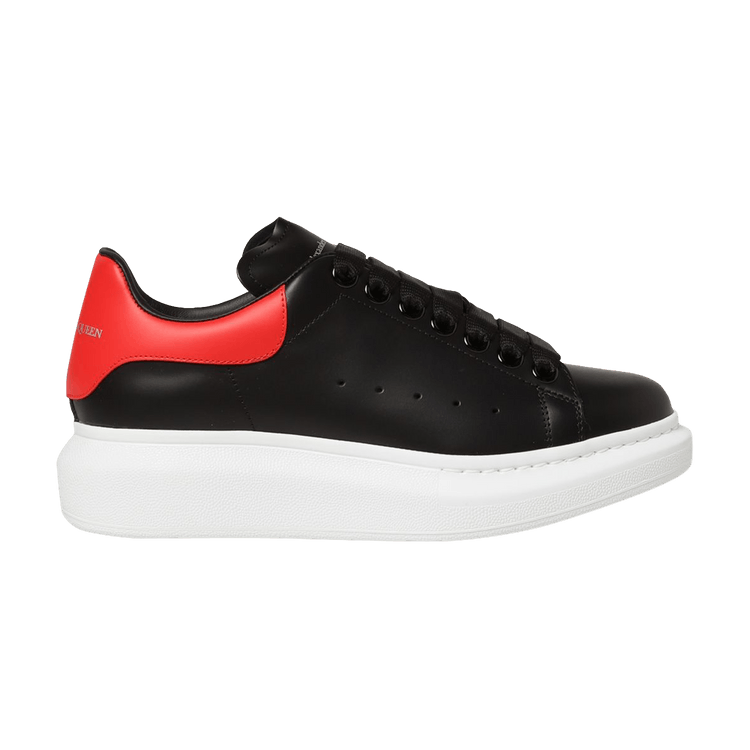 Alexander McQueen Wmns Oversized Sneaker 'Black Dark Coral'