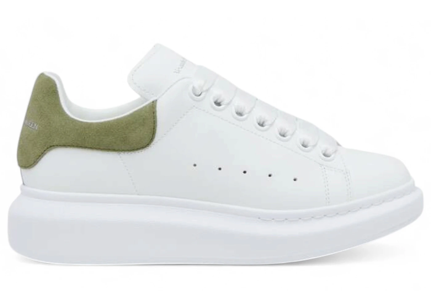 Alexander McQueen Oversized White Green Suede (Women's)