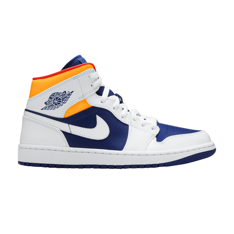 Air Jordan 1 Mid 'White Deep Royal Blue'