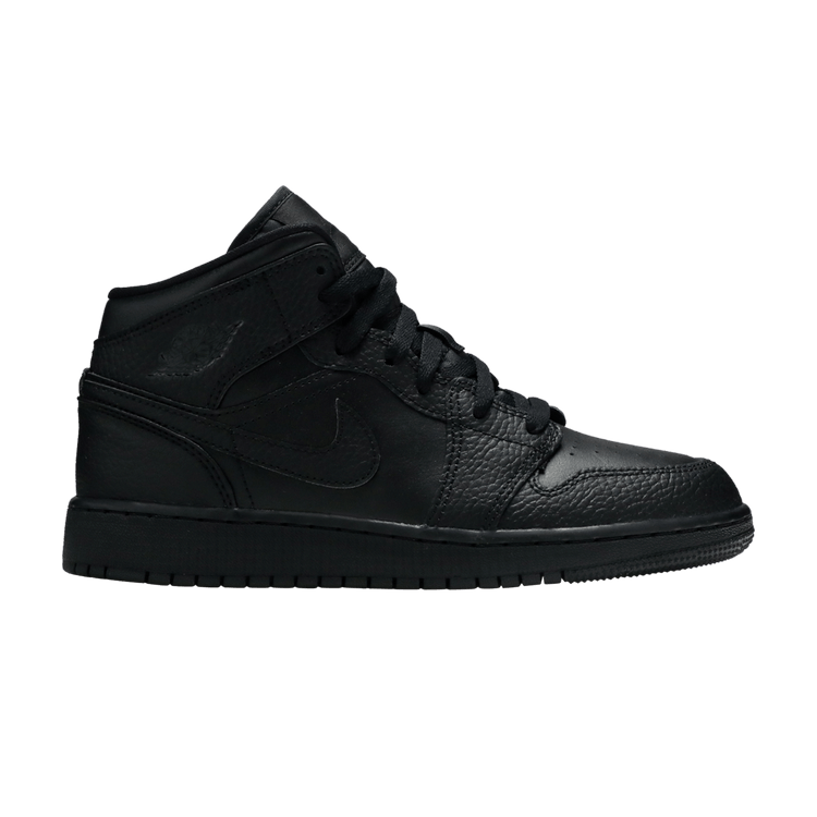 Air Jordan 1 Mid GS 'Triple Black' 2020
