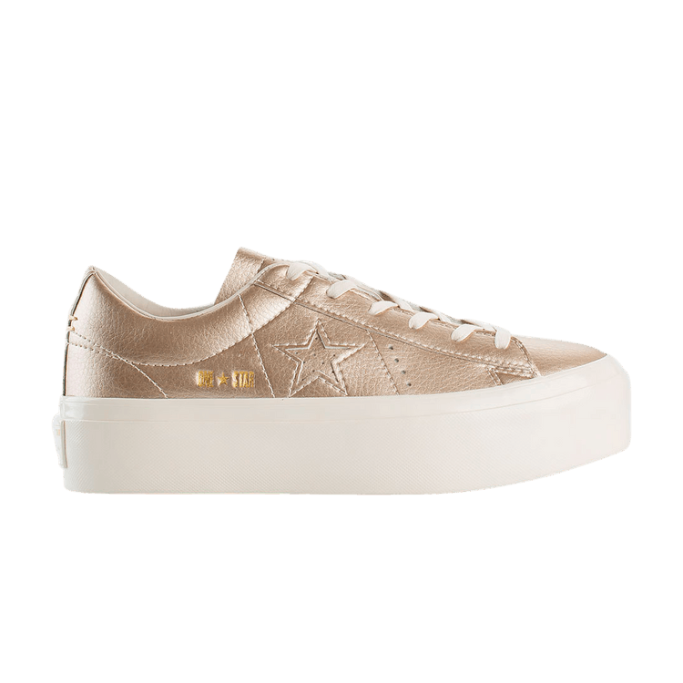 Converse Wmns One Star Platform Ox 'Light Gold'