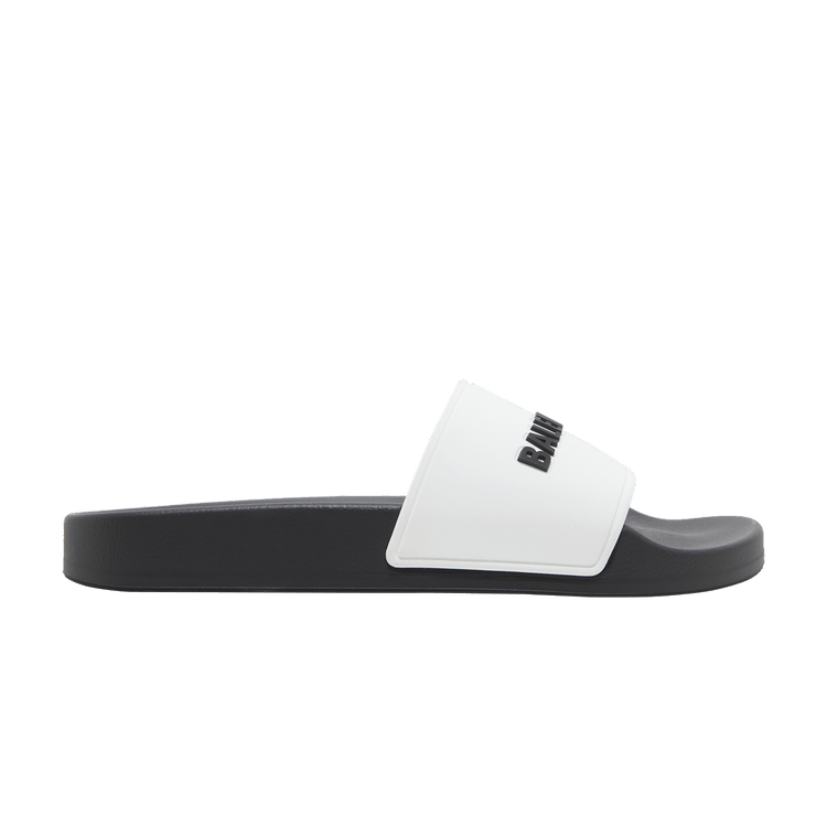Balenciaga Wmns Pool Slides 'White Black'