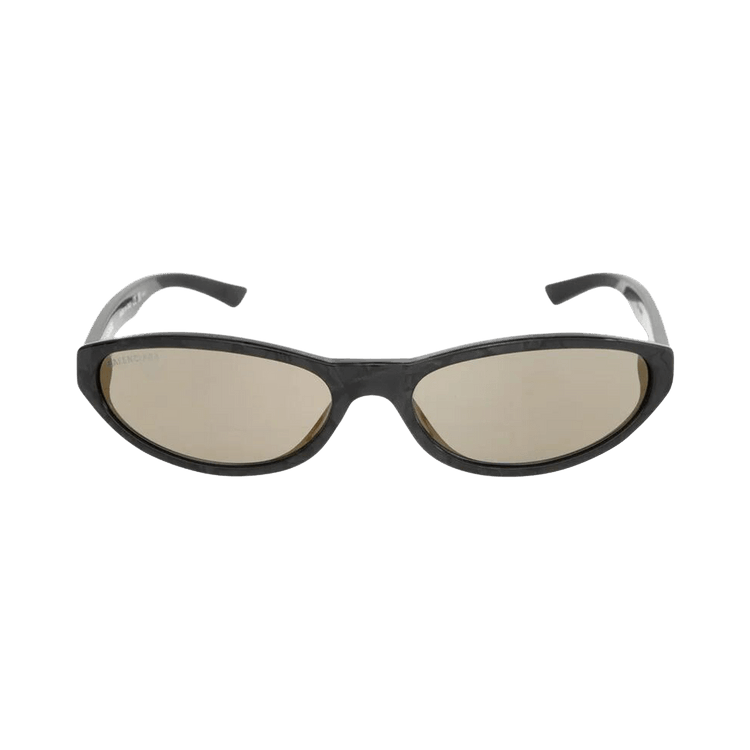 Balenciaga Neo Round Sunglasses 'Black Pearl/Mirrored Gold'