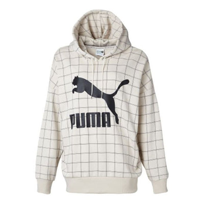 PUMA Breathable hooded Pullover Casual Sports Couple Style Creamy White