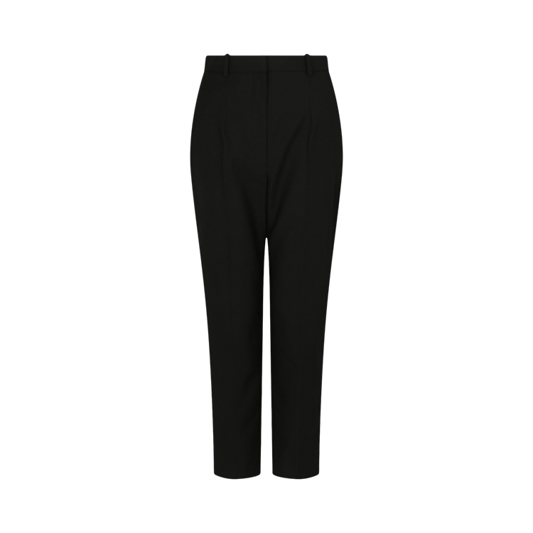 Alexander McQueen High-Waist Wool Pants 'Black'